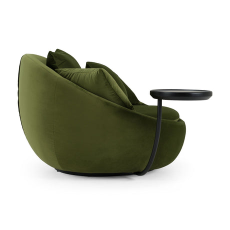 Green Velvet Swivel Lounge Chair | OROA Modern Pascal