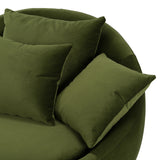 Green Velvet Swivel Lounge Chair | OROA Modern Pascal