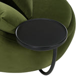 Green Velvet Swivel Lounge Chair | OROA Modern Pascal