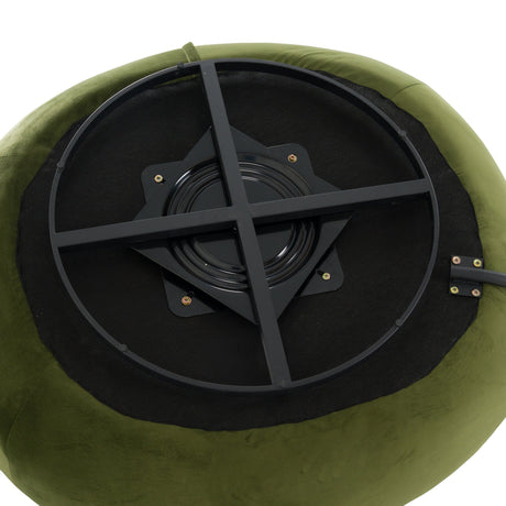 Green Velvet Swivel Lounge Chair | OROA Modern Pascal