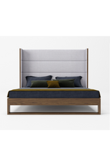 Gray Wingback Bed | OROA Modern Heloise | Oroa.com