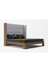 Gray Wingback Bed | OROA Modern Heloise | Oroa.com