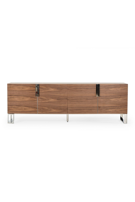 Walnut Veneer 4-Door Sideboard | OROA Modern Gilroy | Oroa.com
