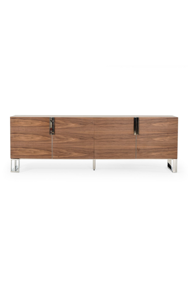 Walnut Veneer 4-Door Sideboard | OROA Modern Gilroy | Oroa.com