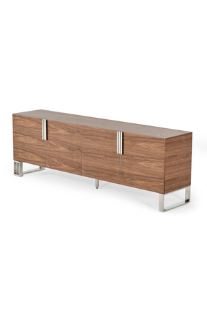 Walnut Veneer 4-Door Sideboard | OROA Modern Gilroy | Oroa.com