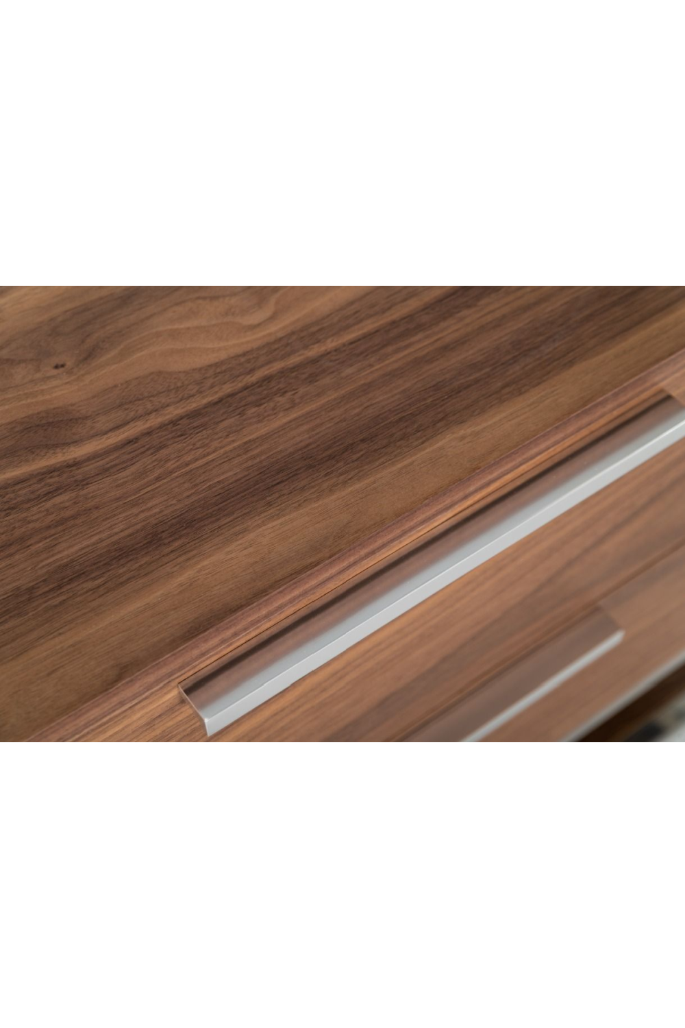 Walnut Veneer 2-Drawer Nightstand | OROA Modern Heloise | Oroa.com