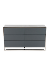 Gray Elm 6-Drawer Dresser | OROA Modern Jolene | Oroa.com