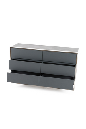 Gray Elm 6-Drawer Dresser | OROA Modern Jolene | Oroa.com