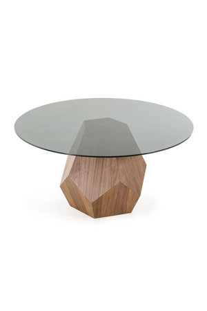 Geometrical Wooden Base Dining Table | OROA Modern Rackham | Oroa.com