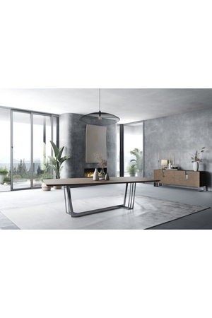 Stainless Steel Base Dining Table | OROA Modern Gilroy | Oroa.com