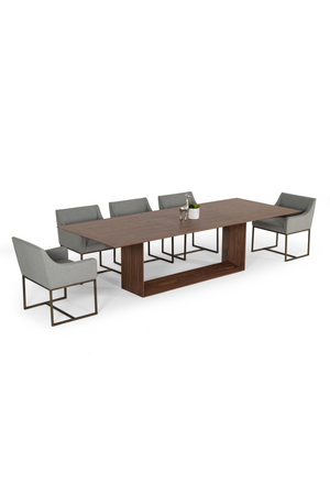 Walnut Veneer Dining Table | OROA Modern Channa | Oroa.com