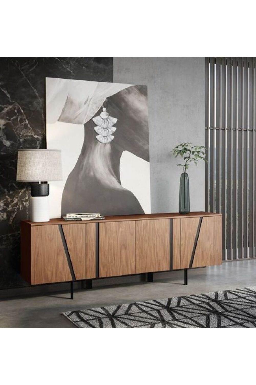 4-Door Wooden Sideboard | OROA Modern Mario | Oroa.com