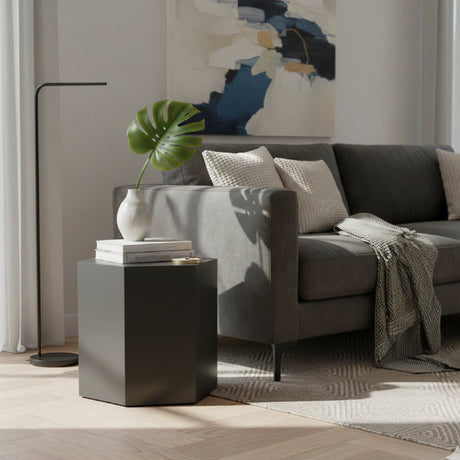   Hexagonal Gray End Table M | Oroa.com