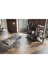 Gray Elm Office Desk | OROA Modern Dessart | Oroa.com