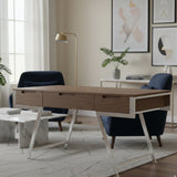 American Walnut 3-Drawer Desk | OROA Modern Dessart