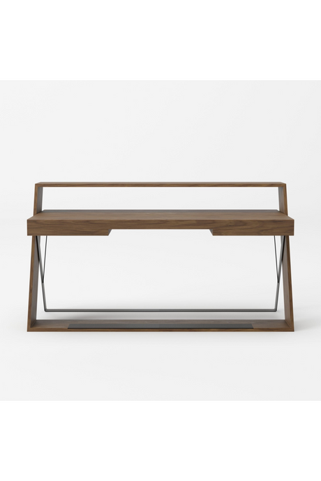 Americal Walnut 2-Drawer Desk | OROA Modern Carrie | Oroa.com