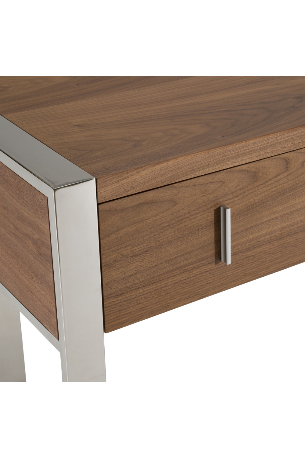 Walnut Veneer 4-Drawer Desk | OROA Modern Orcutt | Oroa.com
