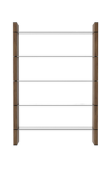 Black Glass Bookshelf | OROA Modern Glencoe | Oroa.com