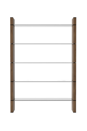 Black Glass Bookshelf | OROA Modern Glencoe | Oroa.com