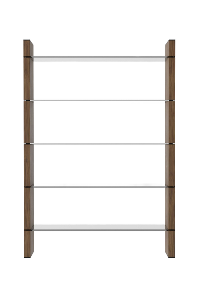 Black Glass Bookshelf | OROA Modern Glencoe | Oroa.com