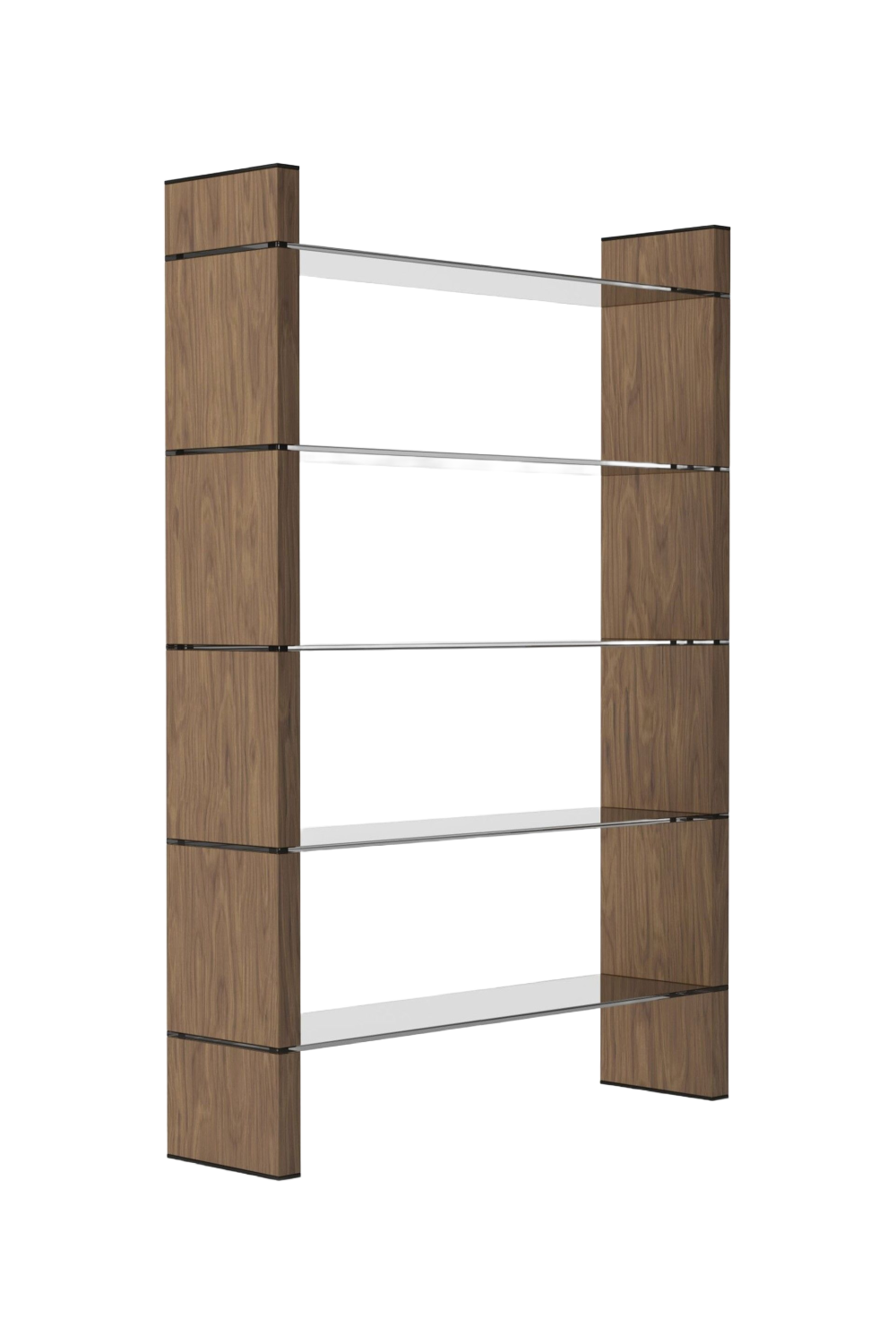 Black Glass Bookshelf | OROA Modern Glencoe | Oroa.com