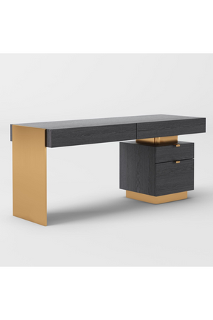Glossy 4-Drawer Desk | OROA Modern Trahan | Oroa.com