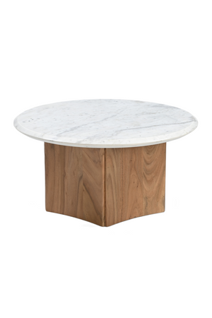 White Round Marble Coffee Table | OROA Modern Dillinger | Oroa.com