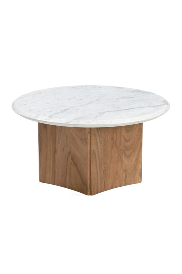 White Round Marble Coffee Table | OROA Modern Dillinger | Oroa.com