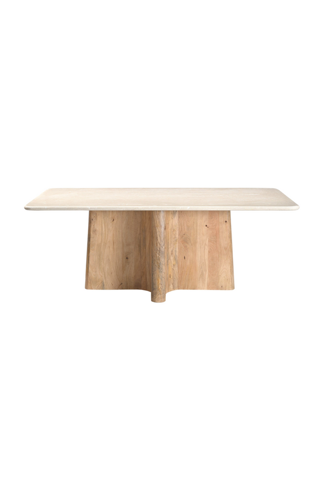 Cream Marble Dining Table | OROA Modern Harley | Oroa.com