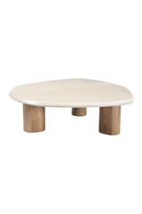 Freeform Cream Marble Nesting Tables (3) | OROA Modern Marlin | Oroa.com