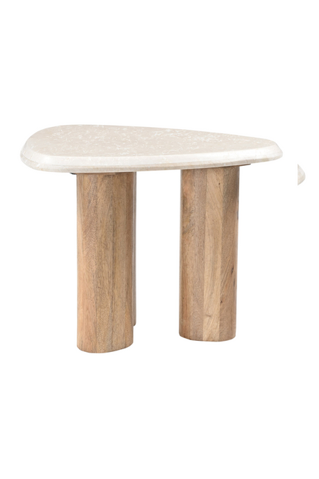 Freeform Cream Marble Nesting Tables (3) | OROA Modern Marlin | Oroa.com