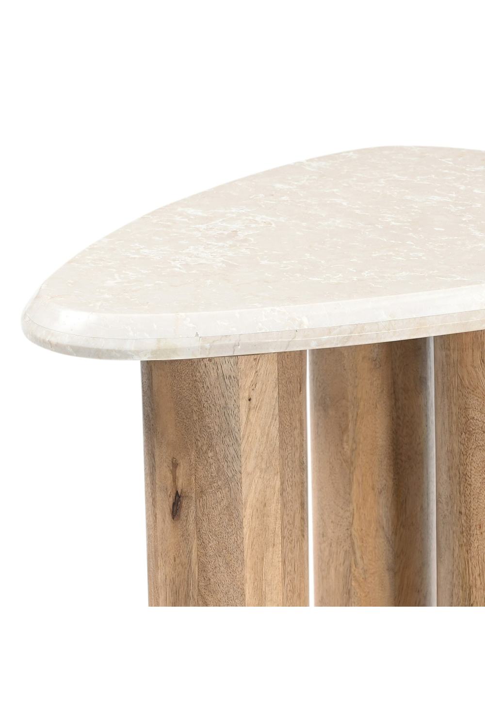 Freeform Cream Marble Nesting Tables (3) | OROA Modern Marlin | Oroa.com