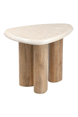 Freeform Cream Marble Nesting Tables (3) | OROA Modern Marlin | Oroa.com