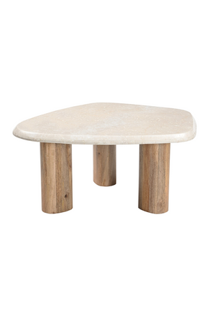 Freeform Cream Marble Nesting Tables (3) | OROA Modern Marlin | Oroa.com