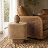 Modern European furniture - Solid Mango Wood End Table - www.oroa.com