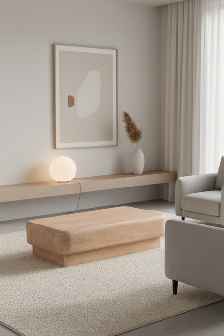 Natural Mango Wood Coffee Table | OROA Modern Bruno | Oroa.com