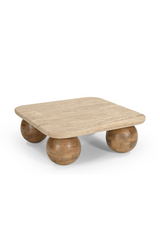Travertine Beige Coffee Table | OROA Modern Seadrift | Oroa.com