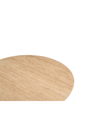 Ribbed Wood Base End Table | OROA Modern Pawnee | Oroa.com