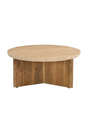 Ribbed Wood Base Coffee Table | OROA Modern Pawnee | Oroa.com
