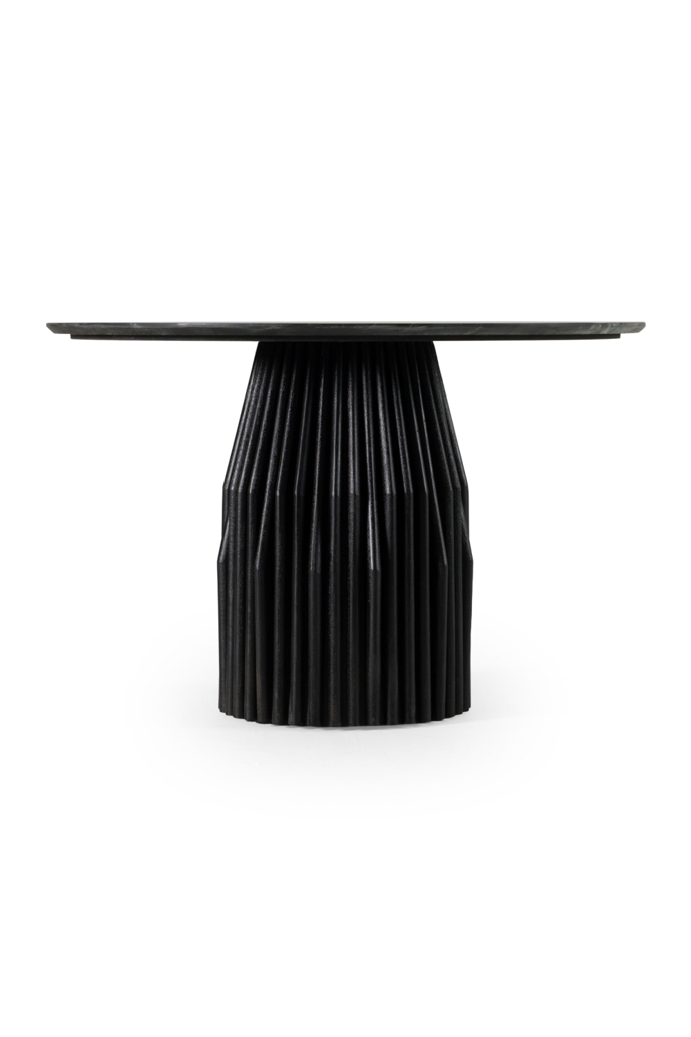 Round Black Marble Dining Table | OROA Modern Jenna | Oroa.com