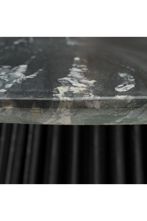 Round Black Marble Dining Table | OROA Modern Jenna | Oroa.com