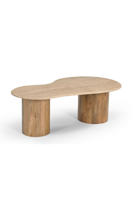 Freeform Travertine Marble Coffee Table | OROA Modern Sanford | Oroa.com
