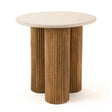 Marble Round End Table – Hayden – front view