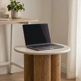 Marble Round End Table | OROA Modern Hayden