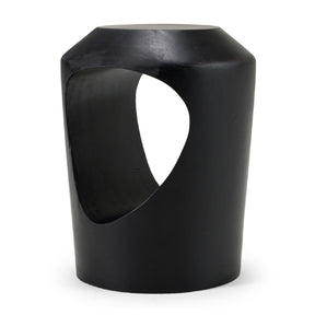 Black Wooden End Table – Tracy – front view