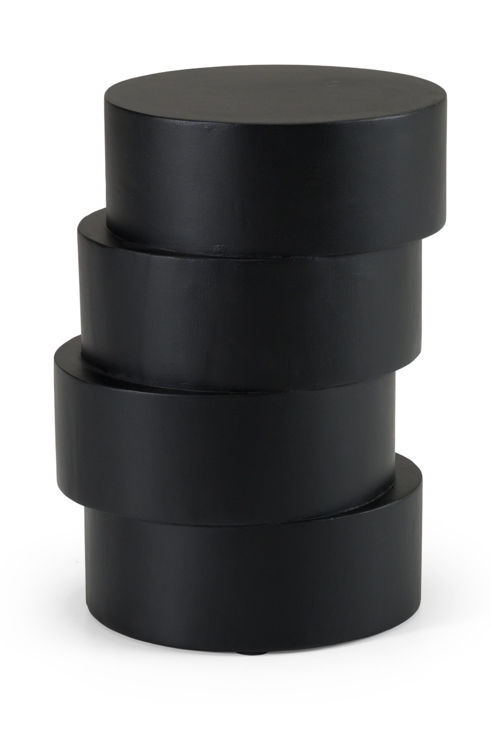 Black Wooden Stacked End Table | OROA Modern Grove  | Oroa.com