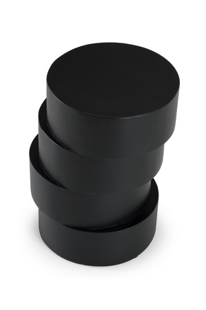 Black Wooden Stacked End Table | OROA Modern Grove  | Oroa.com