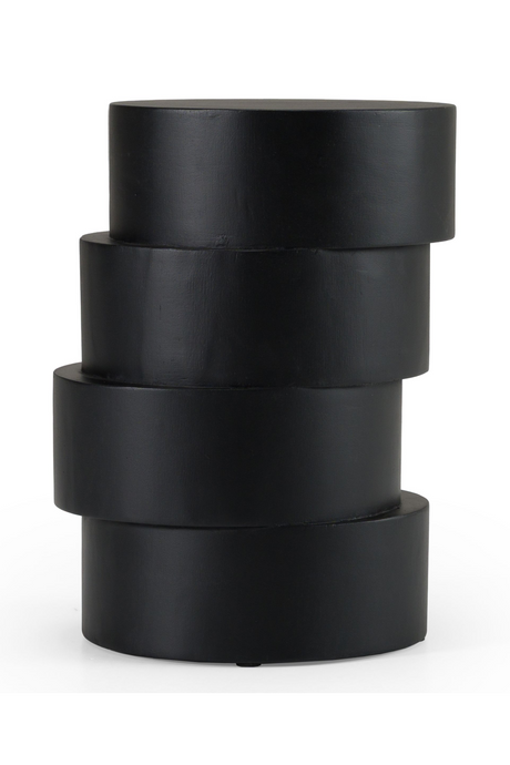 Black Wooden Stacked End Table | OROA Modern Grove  | Oroa.com