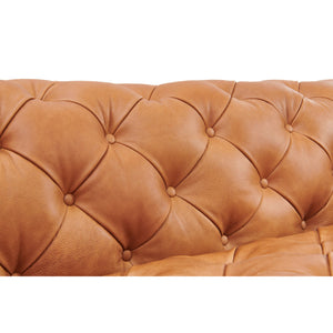   Tufted Italian Leather Sofa | Oroa.com