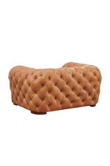 Tufted Italian Leather Lounge Chair | OROA Modern Dexter | Oroa.com